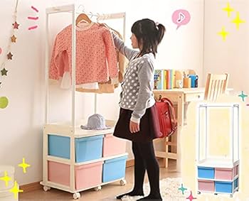 Amazon｜ハンガーラック ジュニアハンガー キャスター付き